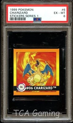 $29.99 • Buy PSA 6 EX-MINT Charizard # 06 Artbox Stickers Series 1 999 Pokemon Card