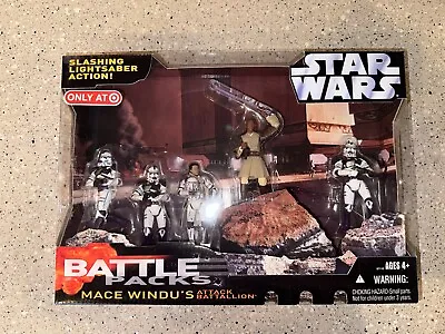 Star Wars Mace Windu’s Attack Battalion Battle Pack Target Exclusive 2006 - NEW • $116.99