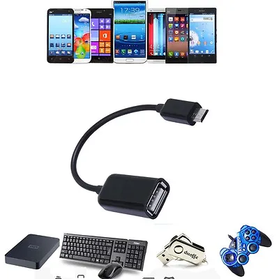 USB OTG Adapter Cable Cord For HP Stream 8 5801 5900 5901 Windows Tablet PC_x9 • $1.10