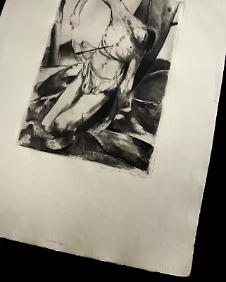 £344.10 • Buy Willie Jaeckel (1888-1944). Saint Sebastian (II). Sign. Etching, Circa 1921.