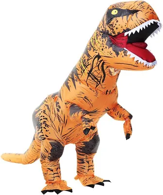 Jurassic T-Rex Inflatable Costume Theatrical Stage Park Blowup Dinosaur Mascot • $38.95