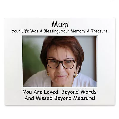 Remembrance Photo Frame For Mum Missed Beyond Measure Mum Memorial Photo • £8.99