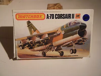 VINTAGE CLASSIC 1980 MATCHBOX 1/72 1972 USAF LTV A-7D CORSAIR II Jet FB Kit • $18.95