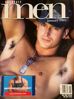 Vintage Jan. 1995 ADVOCATE MEN Magazine Playgirl-Like Cover: Alex Austin • $9.95