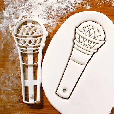 Microphone Cookie Cutter - Karaoke Mic Mike Music Singer Singing Performance • £10.31