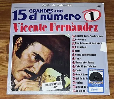 Vicente Fernandez Lp Vinyl 15 Grandes Con El Numero Uno 1985 Walmart Exclusive • $44