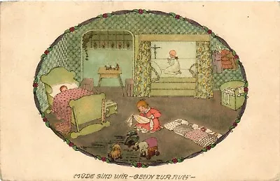 Mela Koehler Girls In Their Room With Toys Vintage Postard • $19.99