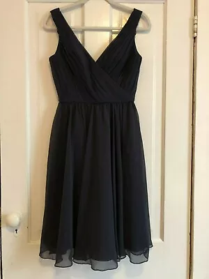 Mori Lee By Madeline Gardner Navy Blue Bridesmaid Dress Size 7/8 • $65