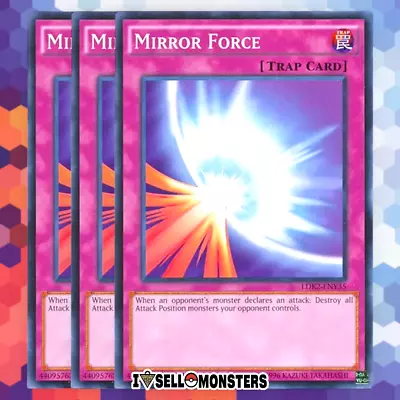 Yu-gi-oh! TCG 3x Mirror Force LDK2-ENY35 Common UNLM X3 YUGIOH! NM • $2.95