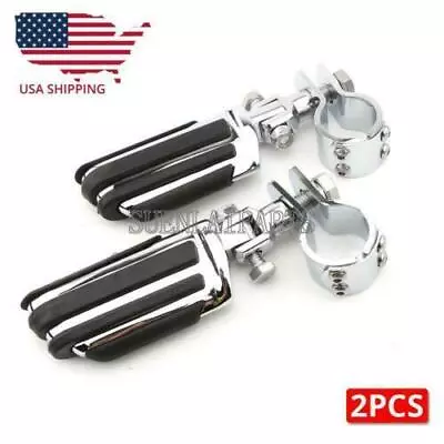 $62.83 • Buy Motorcycle Crash Bar Highway Foot Pegs Pedal For Yamaha V Star 650 950 1100 1300
