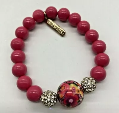 Vera Bradley Pink Floral Beaded Bracelet  • $19.87