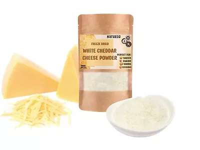 FREEZE DRIED WHITE CHEDDAR CHEESE POWDER KETO SUGAR FREE NACHO POPCORN | 100g • £11.08