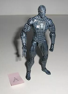 2007 Marvel Spider-Man 3 Movie SPIDER-MAN IN SYMBIOTE BLACK SUIT 5  Figure (#A) • $24.99