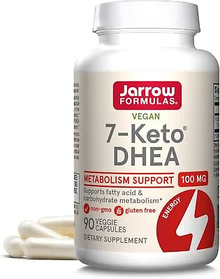 Jarrow Formulas 7-Keto DHEA 100 Mg - Up To 90 Servings (Veggie Caps) Dietary Sup • $37.99
