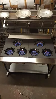 £1195 • Buy New 6 Burner Commercial Gas Cooker, Indian Restaurant Heavy Duty Cookr