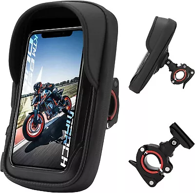 New ROCKBROS Motorcycle Bike Handlebar Phone Bag Holder Waterproof Below 6.8” • $17.99