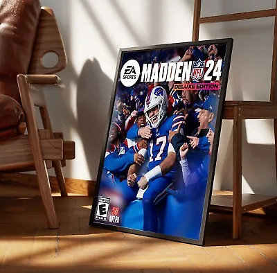 The Madden NFL 24 Covers Josh Allen Buffalo Bills EA Sports Deluxe Poster • $18.99