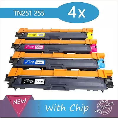 4 X Toners TN251 TN255 For Brother MFC9140CDN MFC9335CDW MFC9340CDW HL3150CDN • $78.99