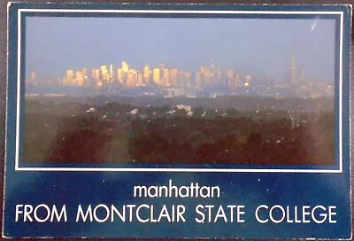 View Of Manhattan Skyline Sunset From Bohn Hall Montclair State College NJ • $1