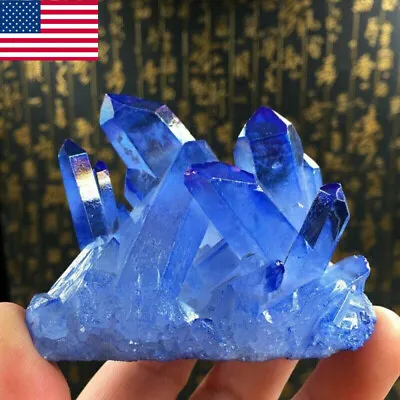 Natural Cluster Crystal Gem Stone Healing Mineral Specimen Reiki Collection .US • $7.12