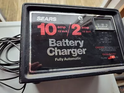 Vintage Sears Automatic 12v Battery Charger 10&2 Amp Deep Cycle • $59.99