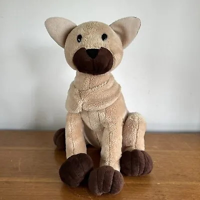 A Breed Apart Sassy Soft Toy Plush Siamese Cat 28cm Brown Paws • £12