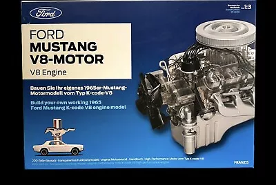 Franzis 1965 Ford Mustang V8-Motor W/Collector's Handbook 1:3 Scale New In Box • $169.99