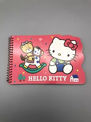 $19.99 • Buy Vintage 1987 Sanrio Hello Kitty Red Notepad Bear Rocking Horse House