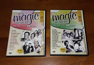 Set Of 2 More Magic Moments The Best Of '50s Pop DVDs • $8.95