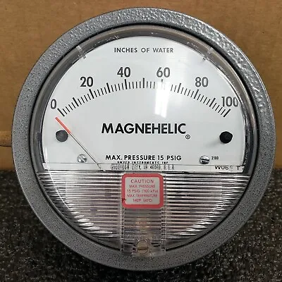 New Dwyer 2100 Magnehelic Differential Pressure Gauge - 0-100 Inches Of Water • $60