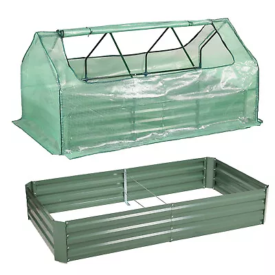 Aoodor 6x3x3 Ft. Outdoor Portable Mini Greenhouse Kit With Galvanized Garden Bed • $49.99