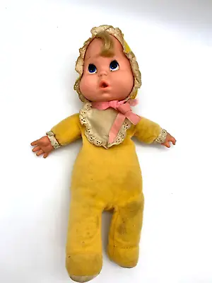 VTG 1972 Mattel Cry Baby Beans 12 In Beanbag/vinyl Doll Tear Mechanism Untested • $25