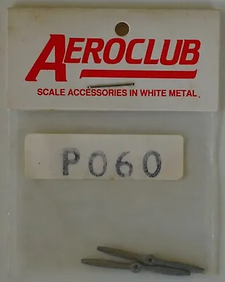 Aeroclub P060 1/72 Wooden 2-blade 7' Dia L/H Propeller (x2) • $22.74
