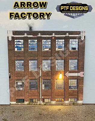 O Scale Scratch Built  Arrow Factory  Pittsburgh Building Front/Flat MTH Lionel • $20.99