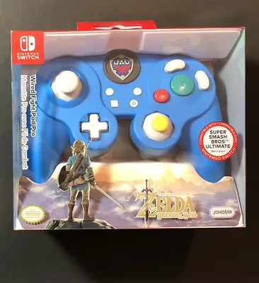 Official Nintendo Switch WIRED Fight Pad Pro [ Link Blue ] NEW • $122.09