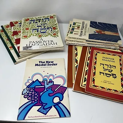 Lot Of 11 Vintage Haggadah For Passover Judaica Pesach Jewish • $45