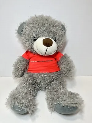 McLaren Mercedes Vodafone Plush Teddy Bear Gray W/ Orange Shirt Formula 1 Racing • $19.76