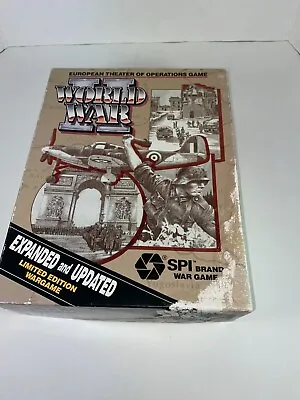 $94.95 • Buy World War II European Theater Of Operations Expanded SPI TSR 100% Complete