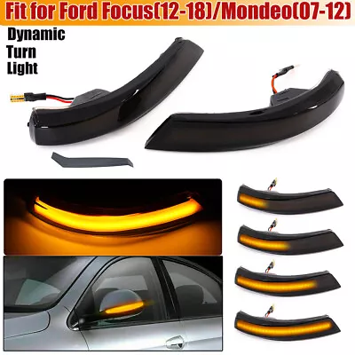 2x LED Turn Signal Light Side Mirror Indicator For Ford Focus MK2 MK3 Mondeo MK4 • $17.78