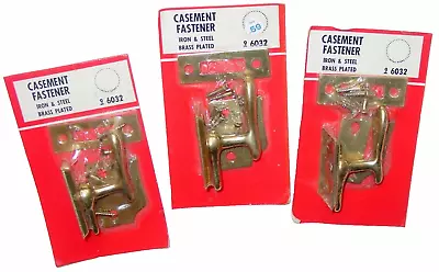 Vintage Casement Turn Latch Sash Window Cabinet Door Catch Lot Sears USA NOS • $24.99