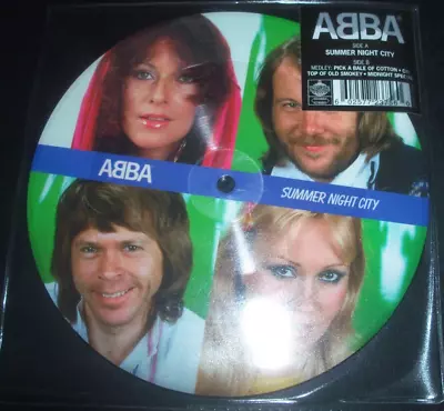 ABBA – Summer Night City Picture Disc 7 Vinyl - NEW • $49.99