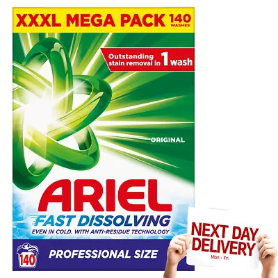 ARIEL Professional Fast Dissolving Clothes Washing Powder 140 Wash 8.4Kg • £36.95