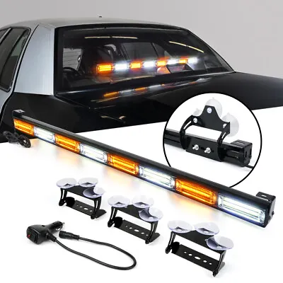 35'' COB LED Traffic Advisor Windshield Emergency Warning Strobe Light Bar • $50.62