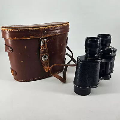 Vintage H V Clement Paris 8 X 30 Binoculars Made In France With Leather Case • $34