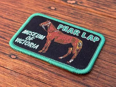 Vintage 1980's PHAR LAP Museum Of Victoria Embroidered Patch Horse Racing Decals • $25