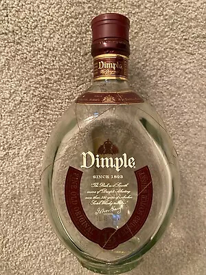 The Dimple Pinch 15 Year Blended Scotch Whiskey Empty 8 Inch Tall Bottle1 Liter • $14.99