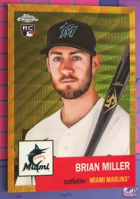 2022 Topps Chrome Platinum Anniversary Gold Wave Refractor /50 Brian Miller RC • $9.99