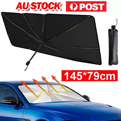 Foldable Car Windshield Sunshade Front Window Cover Visor Sun Shade Umbrella AU • $14.88