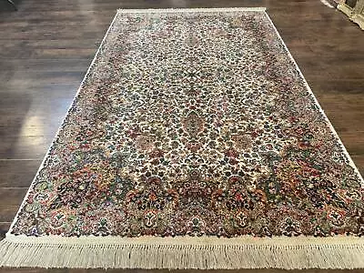 Karastan Floral Kirman Rug #742 Wool Carpet 5.9 X 9 Original 700 Series Vintage • $1925