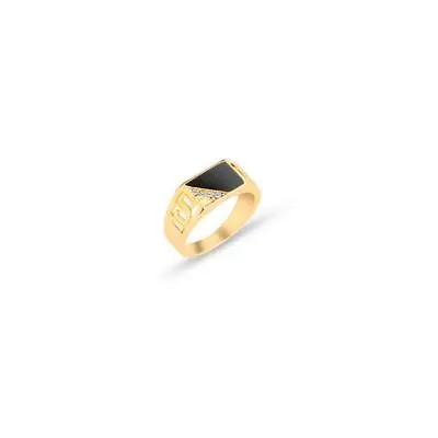 HOT Men Diamonds  Alloy Rings Titanium Gold White Gold Band Jewelry Rings • $1.96
